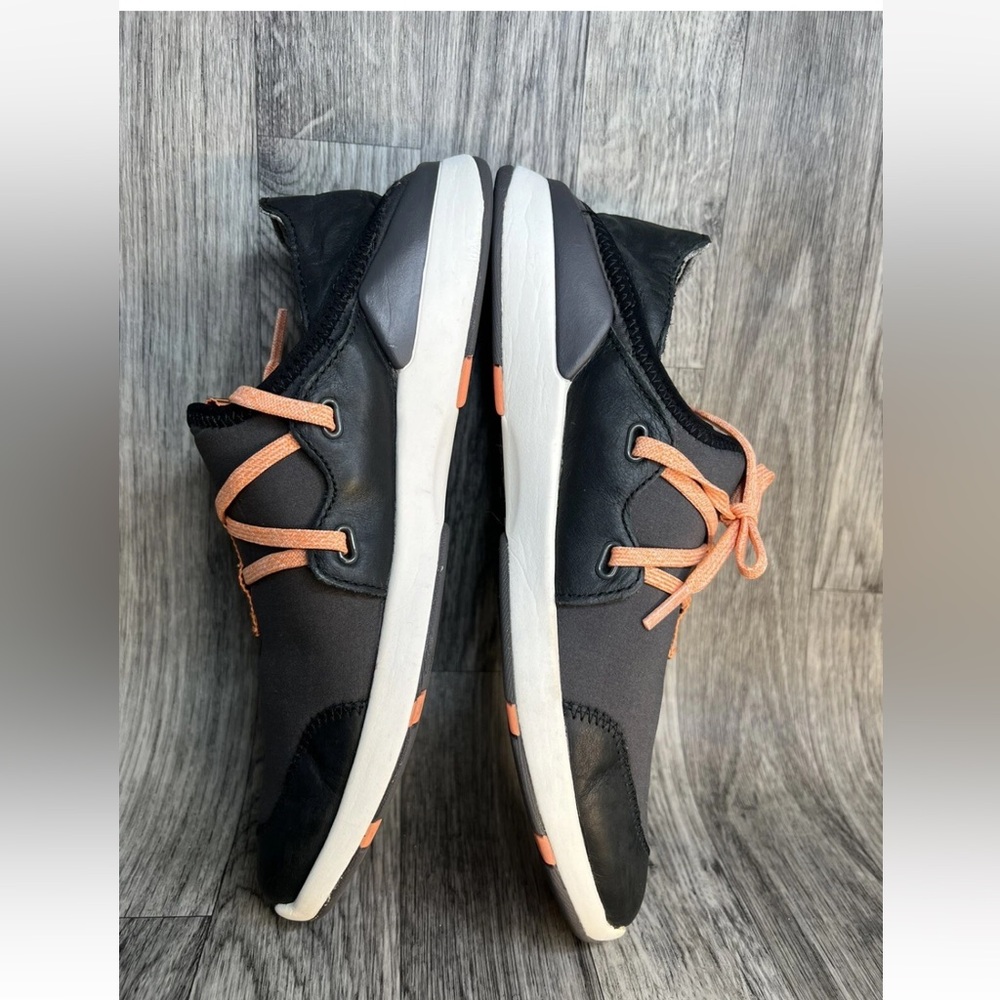 Olukai Mikili Black Orange Slip On Casual Comfort Water Shoes Womens Sz 8.5